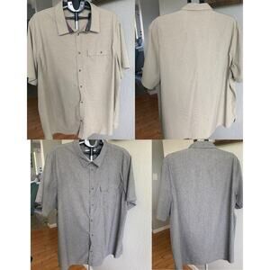 Set of 2 Avalanche Outdoor Supply Men's Short Sleeve Performance Button Up XXL